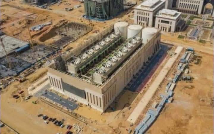 انشاء خزانات محطة التبريد المركزي بالحي الحكومي بالعاصمة الادارية